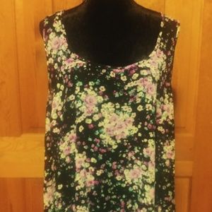 Torrid high low sleeveless blouse